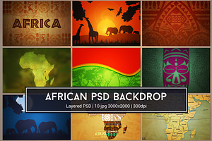 African Background PSD