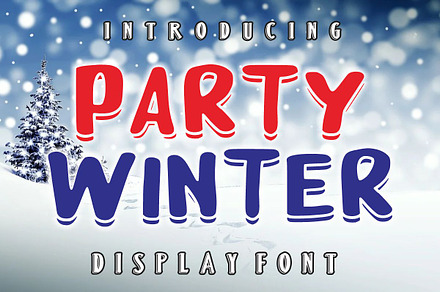 Party Winter, a Handwritten Font by Infinity art Studio
