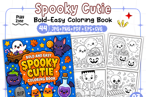 Spooky Cutie Bold and Easy, a Seasonal Illustration by Design Station
