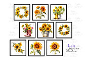 Vintage Style Sunflowers Clip Art-18, an Object Illustration by Lulu Digital Art Studio (Thumbnail 3 of 3)