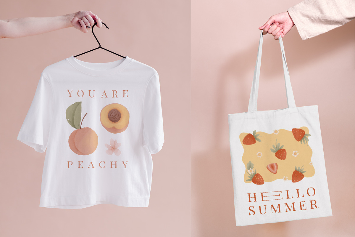 FRUITY - summer fruits & berries set, an Object Graphic by Cute Atelier (Photo 6 of 8)