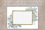 Watercolor Photo Card Template PSD, a Card Template by PSD templates and Photos (Thumbnail 3 of 4)