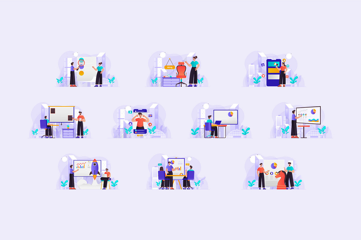 Business Illustration Bundle, a Templates & Theme by Triangle Squad (Photo 9 of 12)