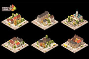 Vector isometric world map elements, an Object Illustration by tele52 (Thumbnail 35 of 39)