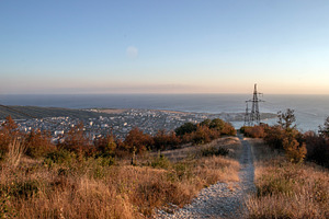 A view from a mountainside, a Nature Photo by Schreibikus