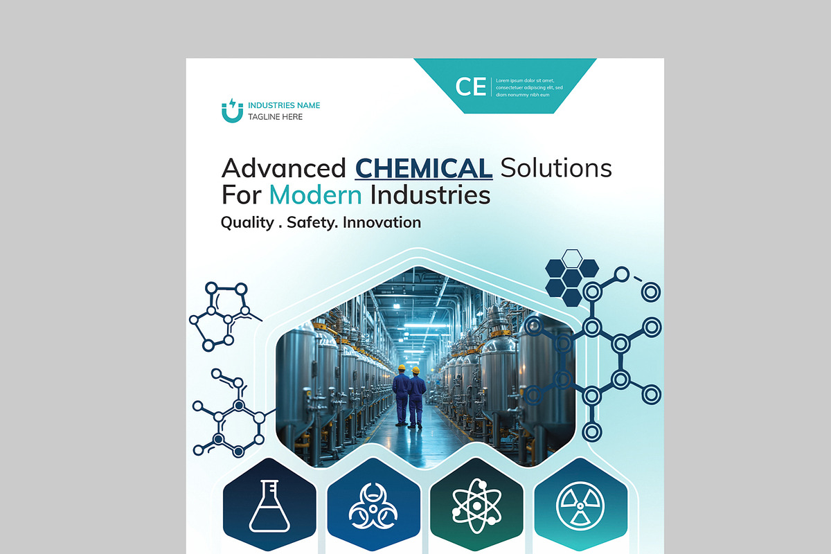 Chemical Manufacturer Flyer, a Flyer Template by MightyDesign (Photo 4 of 8)