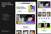 Figma Online Course Landing Page, a Landing Page Template by Musara (Thumbnail 1 of 5)