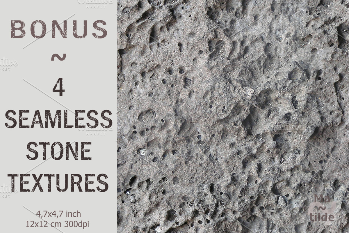 Stone Textures, a Texture Graphic by MatildeGraphics (Photo 7 of 9)