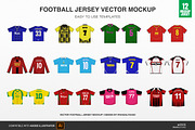 Vector Mockups Football Jersey, a Shirt Mockup by Irhasalfahad (Thumbnail 2 of 8)