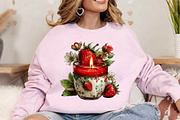 Whimsical Summer Strawberry Clipart, a Seasonal Illustration by Canvas Craft (Thumbnail 5 of 7)