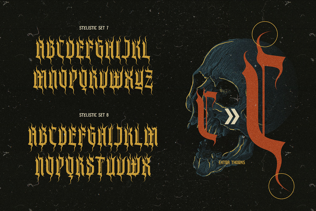 Burn Till Black Typeface, a Blackletter Font by alit design (Photo 13 of 20)