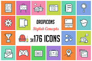 Dropicons - Flat Line Stylish Icons, a Solid Icon by Web Icon Set (Thumbnail 1 of 4)