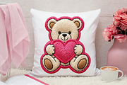 Valentine Teddy Bear PNG, an Illustration by Canvas Craft (Thumbnail 6 of 7)