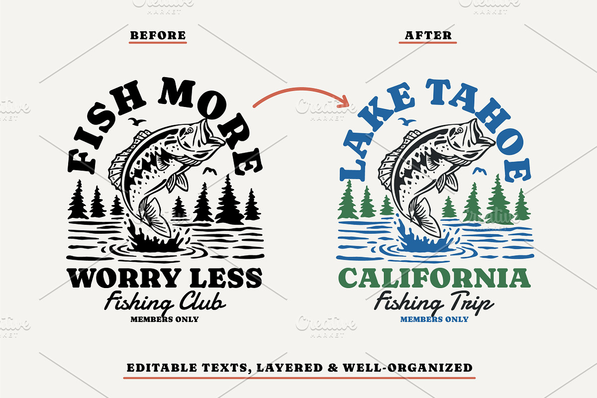 Fishing Design Collection - Mono, a Branding & Logo Template by cd-design.co (Photo 5 of 8)