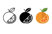 Orange Fruit Icons, a Solid Icon by Artonix (Thumbnail 2 of 2)