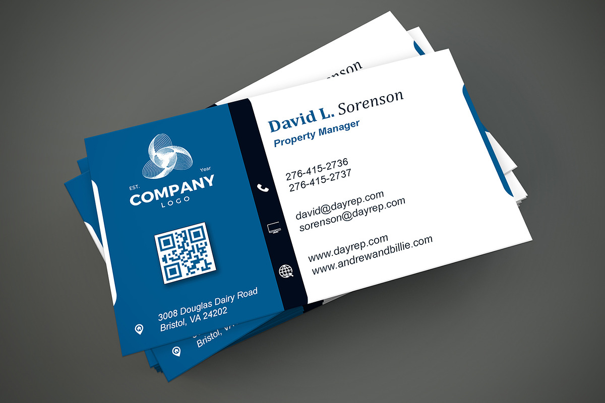 Classic Real Estate Card PSD preview 5