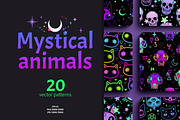 Mystical animals patterns, a Pattern Graphic by Victoria Bat (Thumbnail 1 of 5)
