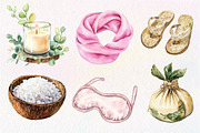 Watercolor Selfcare Clipart, an Illustration by Dream Creation (Thumbnail 6 of 6)