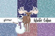 Winter Cabin Glitter, a Texture Graphic by GlamArtZhanna (Thumbnail 3 of 3)