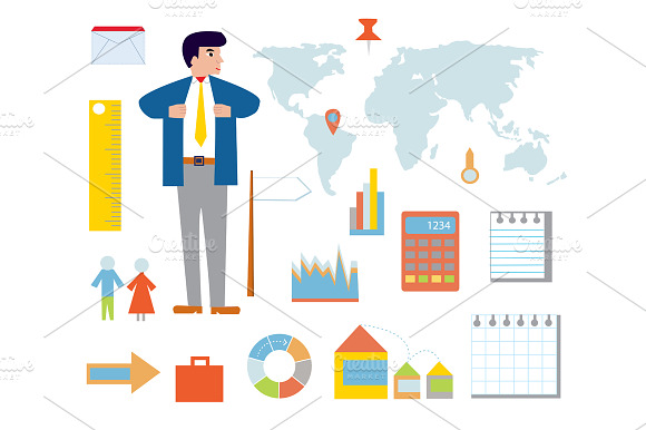Infographics And Data Set Vectors