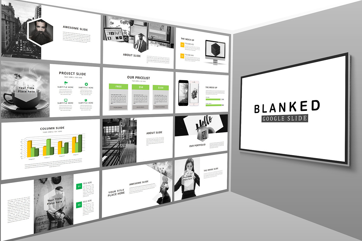 Blanked - Minimal Google Slides, a Presentation Template by Putra Khan (Photo 2 of 9)