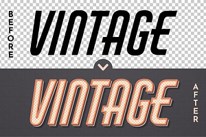 Vintage Editable Text Effect