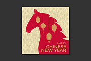 Chinese New Year Greeting Card, a Decorative Illustration by PsychocheArt (Thumbnail 2 of 4)