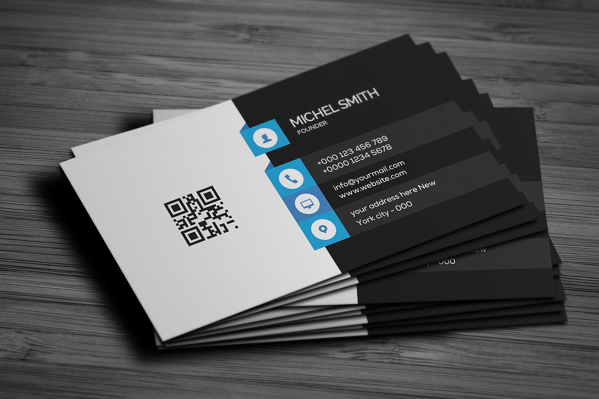 Creative Corporate Business Card, a Business Card Template by Saman Osama (Photo 1 of 3)