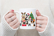 Christmas Dog png, an Illustration by Watercolor design (Thumbnail 6 of 6)