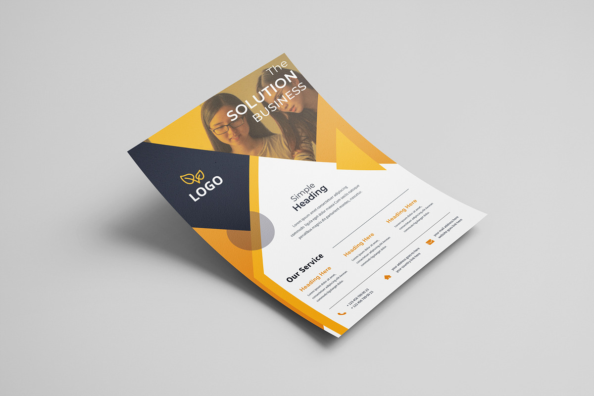Corporate Business Flyer Template, a Flyer Template by UI_Expert (Photo 1 of 3)