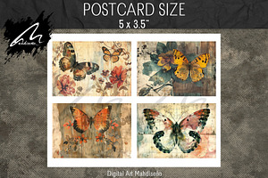 Shabby Butterfly Ephemera Kit