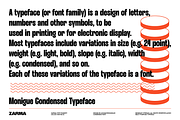 Monigue - Condensed Sans Serif Font, a Sans Serif Font by Zarma Type (Thumbnail 9 of 11)