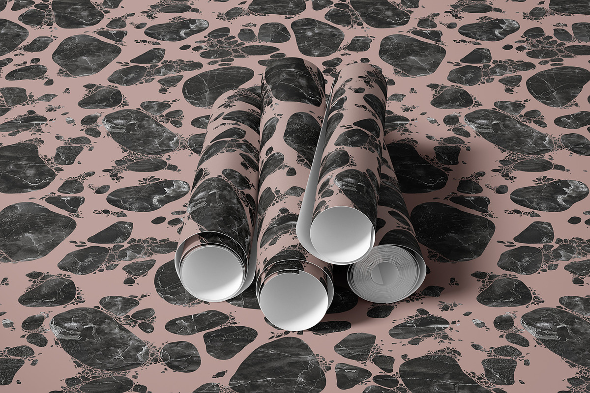 Terrazzo Black Pink Marble Pattern, a Graphic by 1995prints (Photo 3 of 3)