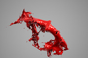 Splash Liquid Alphabet: D, a Food & Drink 3D Model by Tedi Permana (Thumbnail 3 of 6)