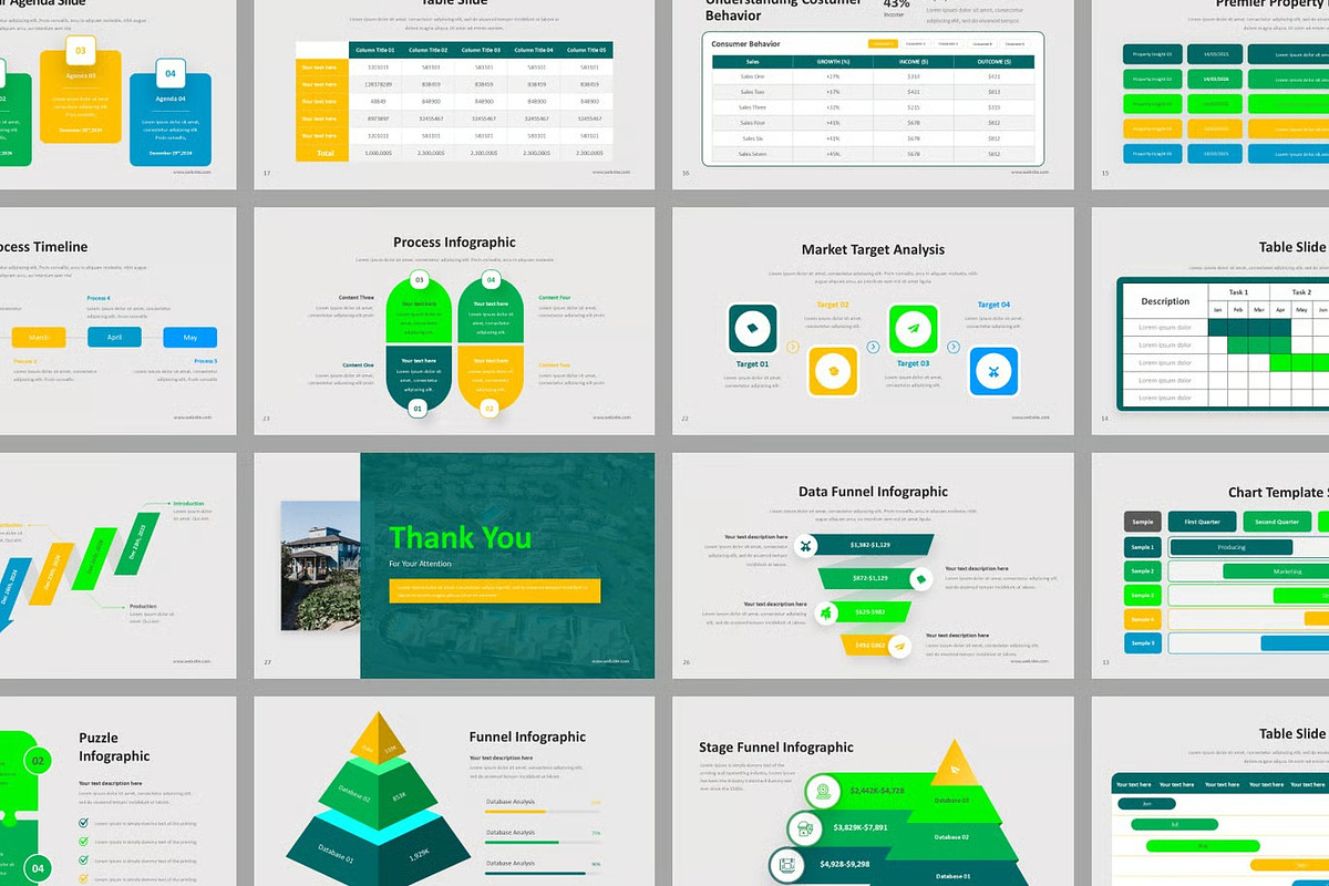 Property Template GSlides PowerPoint, a Presentation Template by Fit-tee (Photo 2 of 2)