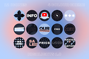 Modern Highlights Icons