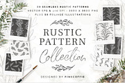 Rustic Patterns +58 Illustrations, a Pattern Graphic by Pink Coffie