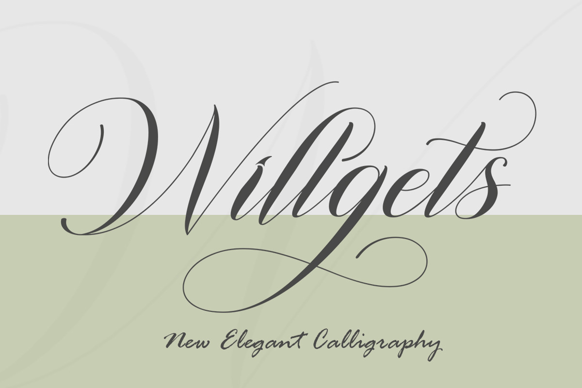 Willgets, a Script Font by Soft Creative (Photo 1 of 8)