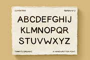 Timmy's Organic Typeface, a Sans Serif Font by VisualTimmy (Thumbnail 2 of 4)