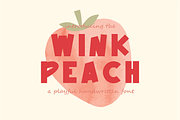 Winkpeach - Playful Handwritten Font, a Handwritten Font by Berdansabersama (Thumbnail 1 of 9)