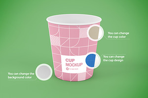 Small Paper Cup Mockup