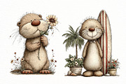 Whimsical summer seal Clipart, an Illustration by Designworld (Thumbnail 2 of 8)