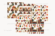 Autumn Reading Seamless Patterns, a Pattern Graphic by GlamArtZhanna (Thumbnail 4 of 4)