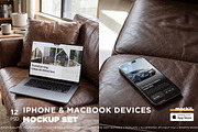 Devices MacBook & iPhone Mockups, a Device Mockup by Dikarte.Store (Thumbnail 1 of 10)