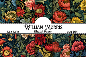 Seamless William Morris Pattern