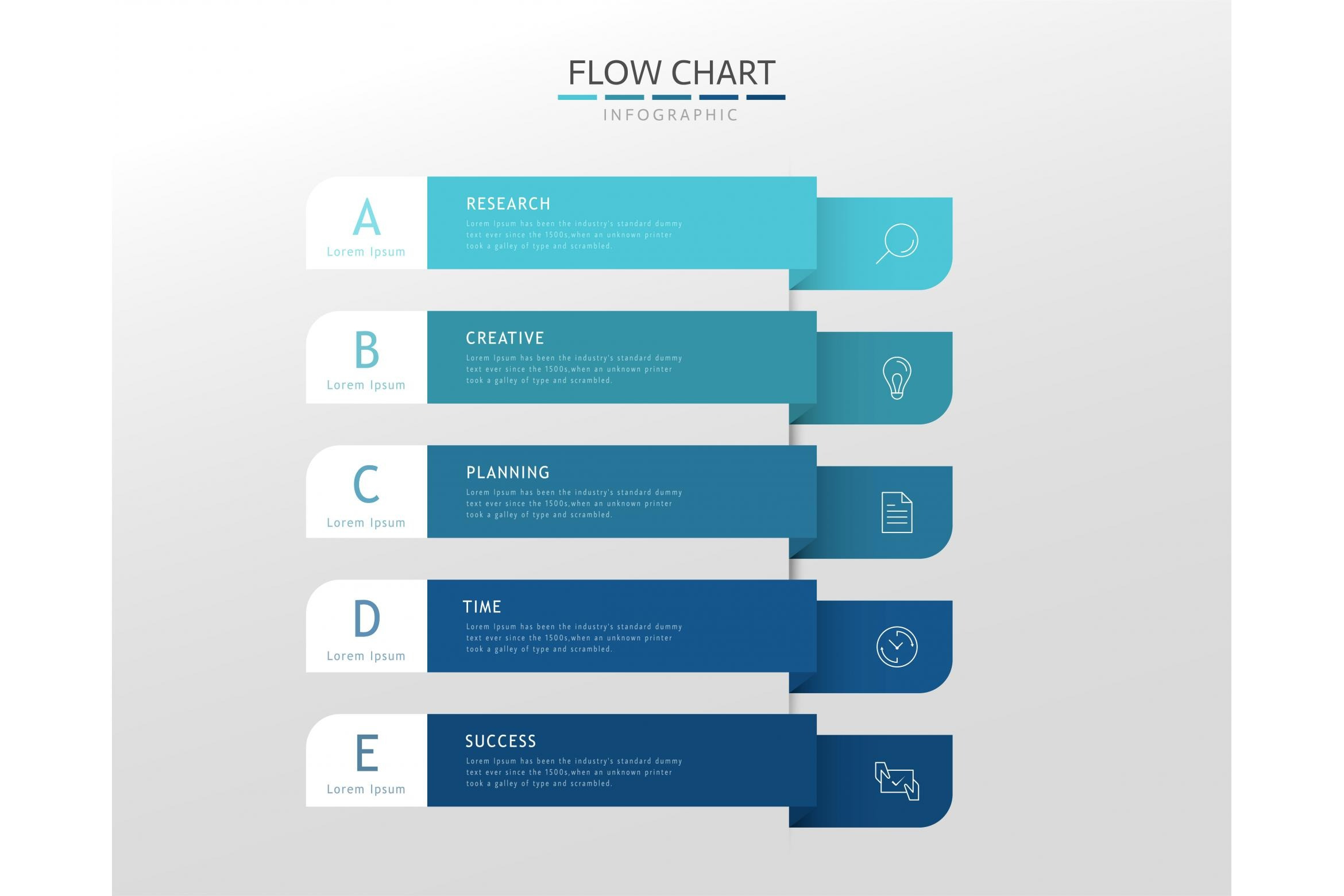 Modern infographic with 5 elements, a Presentation Template by TotallypicRF