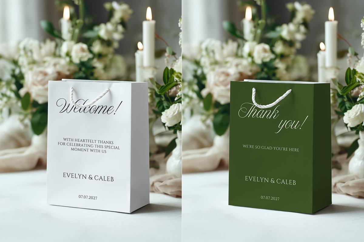 7x10 Paper Gift Bag Mockup, a Packaging Mockup by Serenefeeling (Photo 2 of 6)