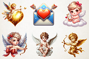 Cupid & Arrow Clipart Valentine PNG, an Illustration by RobertsArt (Thumbnail 6 of 6)