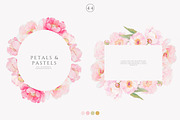 watercolor coquette pink peony set, a Decorative Illustration by Patishop Art (Thumbnail 7 of 10)