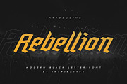 Rebellion - Modern Blackletter, a Blackletter Font by Inspiratype (Thumbnail 1 of 6)